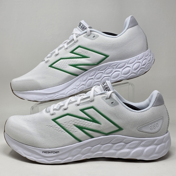 New Balance Fresh Foam 680 v8 Running Shoes White Grey M680CW8 Men Sz 13 4E New main image 8
